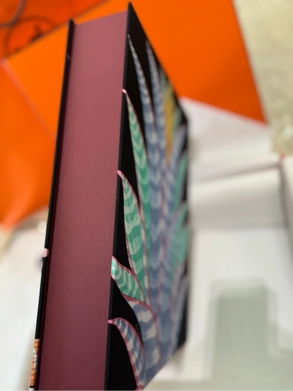 ‘26 Hermes Petit h - Large Decorative Silk/Twill Upholstered Box - BNIB